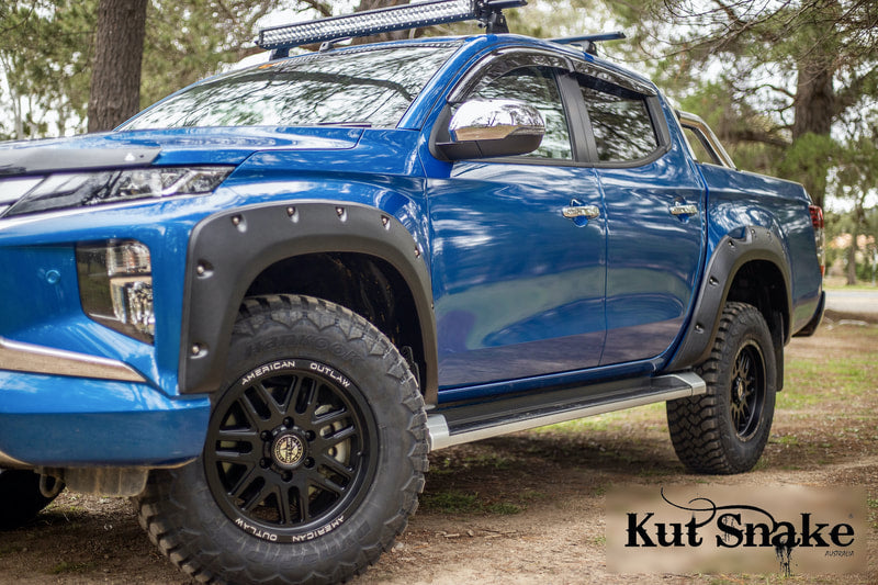 Kut Snake fender flares Mitsubishi L200 MR (from 2018-) - 70mm width - structure surface