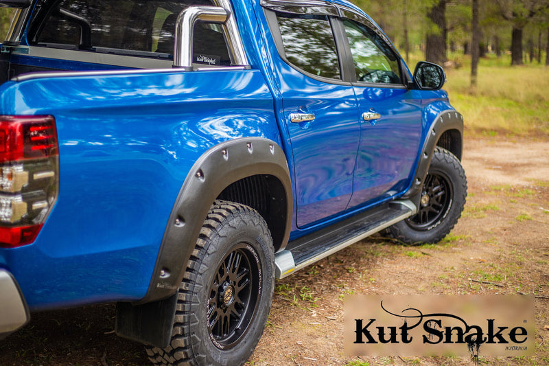 Kut Snake fender flares Mitsubishi L200 MR (from 2018-) - 70mm width - structure surface