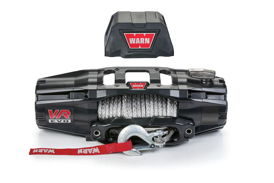 WARN VR Evo 10s, 12V 4,536KG pulling force including plastic rope
