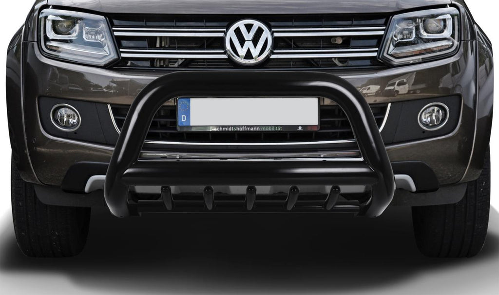 VW Amarok (2010-2020) Frontschutzbügel mit Unterfahrschutz Schwarz 89mm