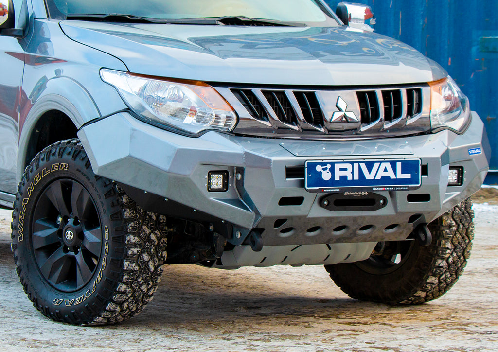 RIVAL4x4 aluminum HD winch bumper for Mitsubishi L200 / Triton (2015-18)