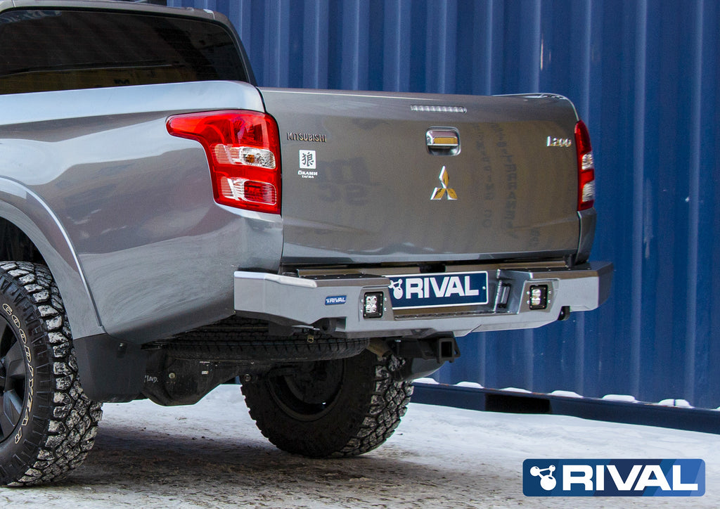 RIVAL4x4 aluminum rear bumper for Mitsubishi L200 / Triton (2015-2019)
