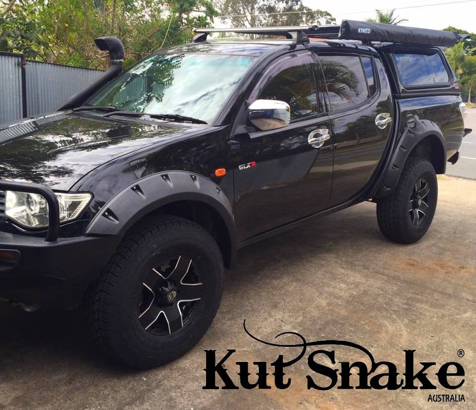 Kut Snake fender flares Mitsubishi L200 Monster (ML/MN) - 95mm width - textured surface