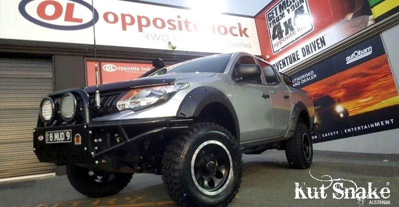Kut Snake fender flares Mitsubishi L200 MQ (2015-2018) - 70mm width - structural surface