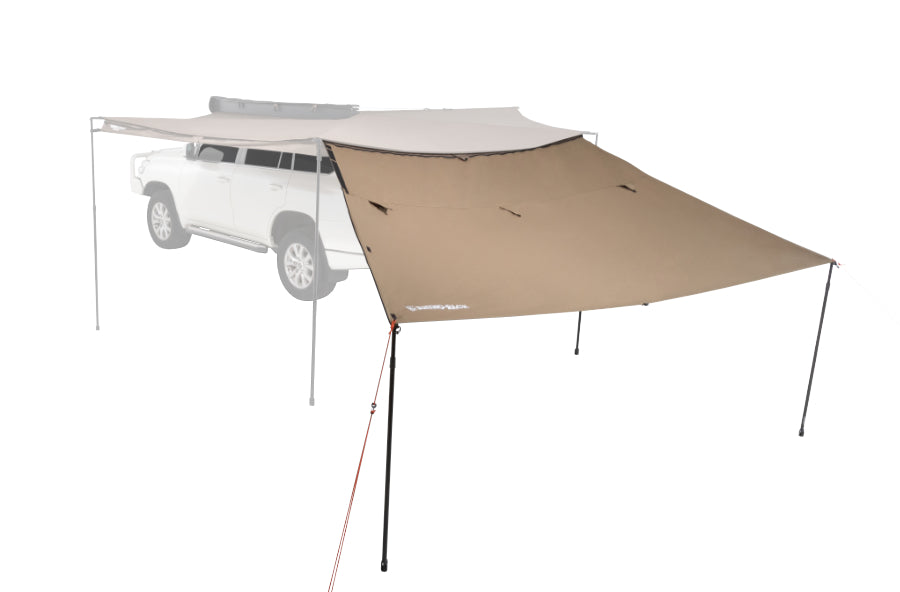 Rhino Rack side panel for Batwing & Sunseeker 2.5m awnings, closed (1 piece)
