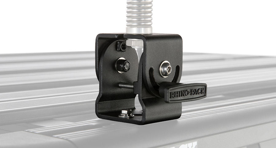 Rhino Rack antenna holder, 180° foldable for antennas, worklights, etc
