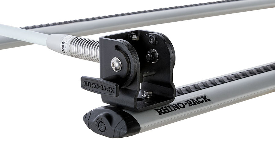 Rhino Rack antenna holder, 180° foldable for antennas, worklights, etc