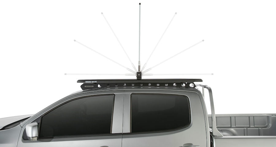 Rhino Rack antenna holder, 180° foldable for antennas, worklights, etc
