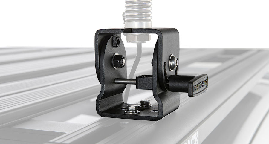 Rhino Rack antenna holder, 180° foldable for antennas, worklights, etc