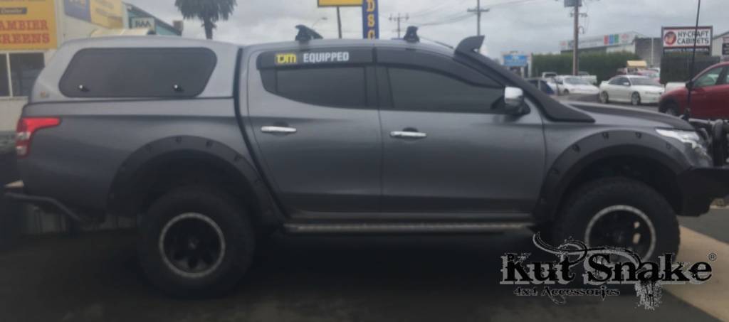 Kut Snake fender flares Mitsubishi L200 MQ (2015-2018) - 70mm width - structural surface