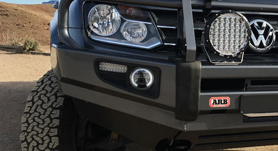 STEDI LED fog lights for ARB Deluxe Bull Bar