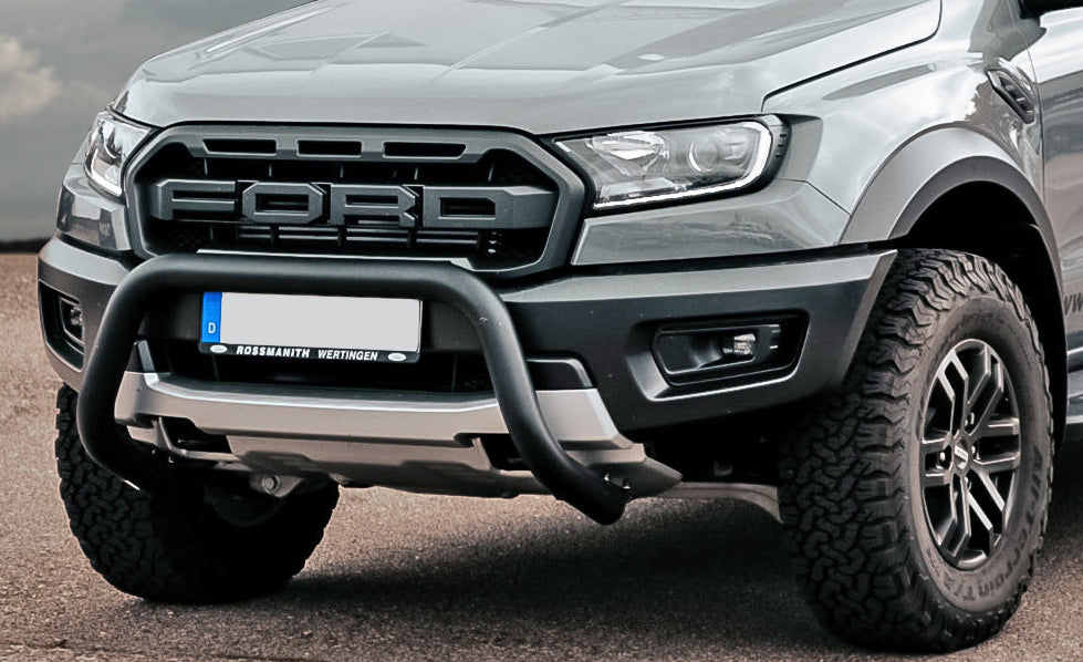 Ford Ranger Raptor Frontschutzbügel Schwarz Edelstahl 76mm (ab 2019-2022)