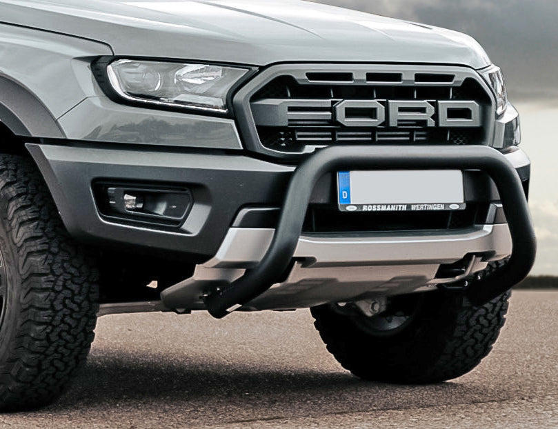 Ford Ranger Raptor Frontschutzbügel Schwarz Edelstahl 76mm (ab 2019-2022)
