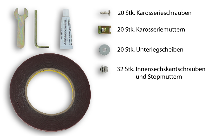 Kotflügelverbreiterung Ford Ranger (2016-2018) Doppelkabine Pocket Style 30mm