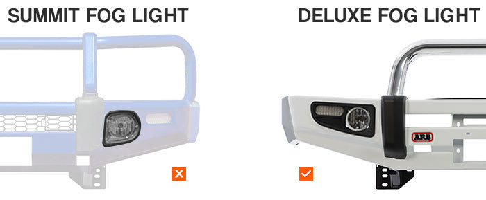 STEDI LED fog lights for ARB Deluxe Bull Bar