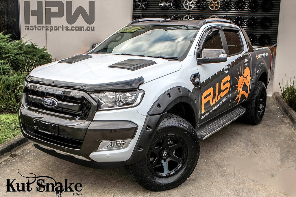Kut Snake Kotflügelverbreiterung Ford Ranger PX2 Slim - 40 mm Breite - Struktur Oberfläche