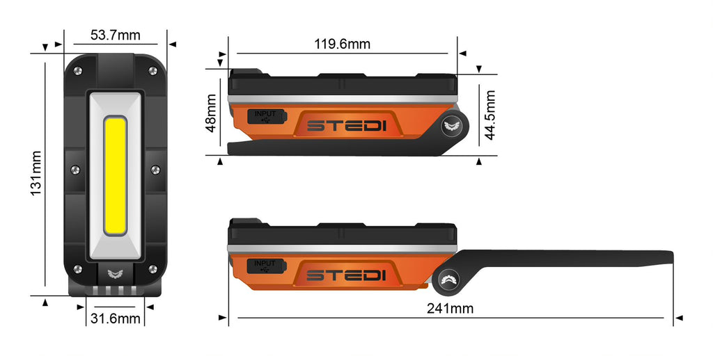 STEDI T1000 LED work & camping lamp