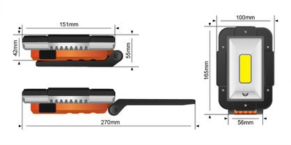STEDI T1500 LED work & camping lamp