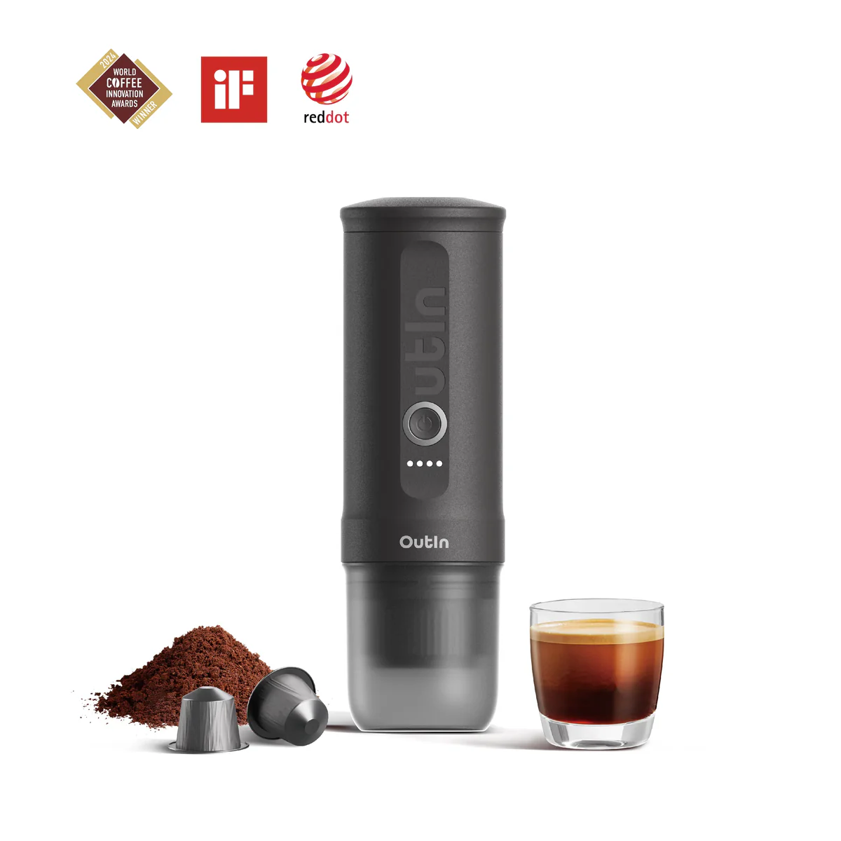 OutIn - Nano - Tragbare Espressomaschine - Space Grau
