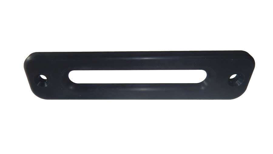 Cable winch window - anodized aluminum - for plastic cable