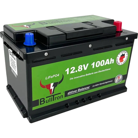 BullTron - 100Ah LiFePO4 12.8V Akku mit Smart BMS, Bluetooth App und 1A aktiv Balancer - GPC-Offroad