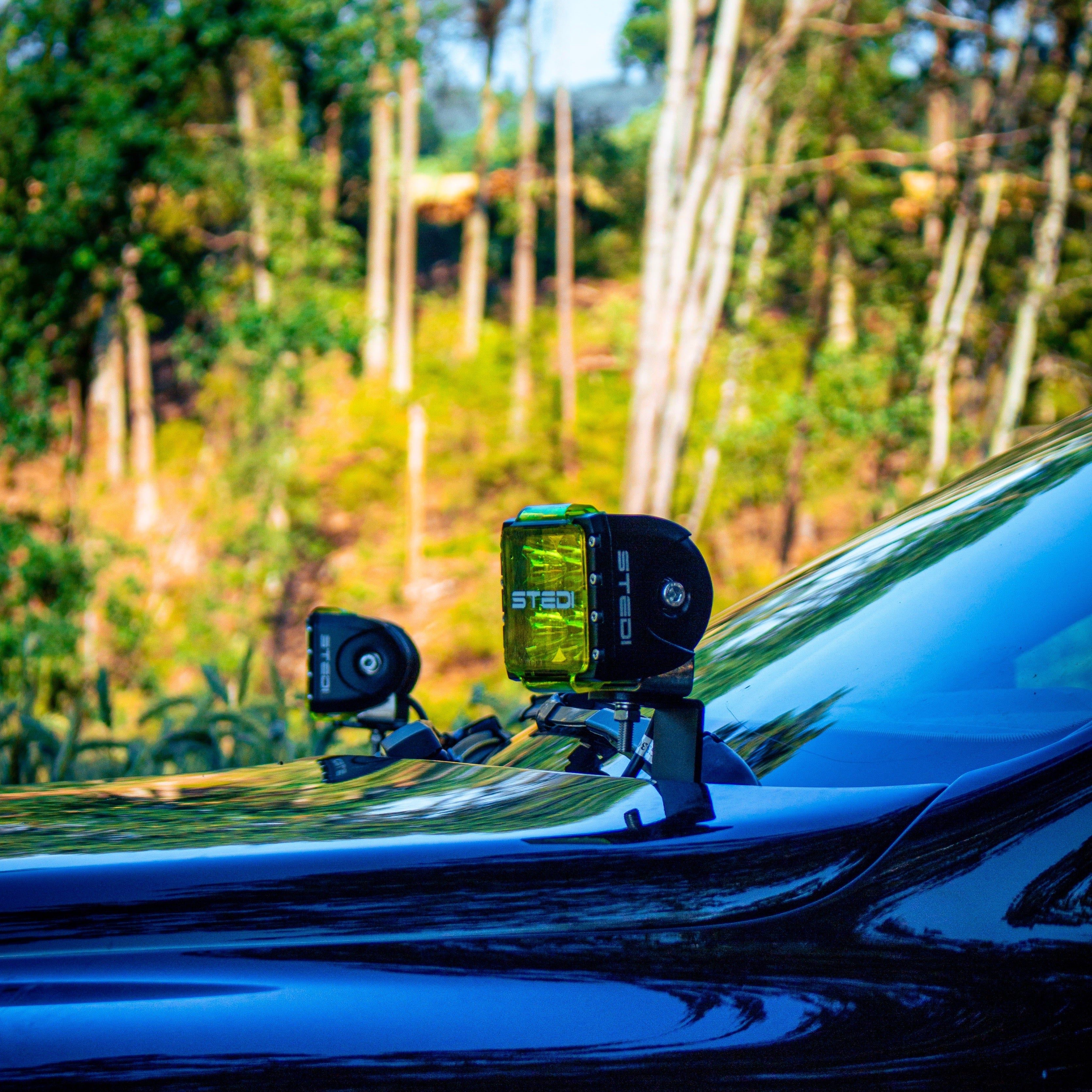 GPC Motorhaubenhalter für LED Spots - VW Touareg 1 (2002-2010) - GPC-Offroad