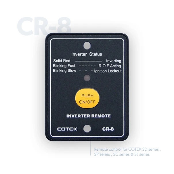COTEK CR remote controls for inverters 7.5m cable