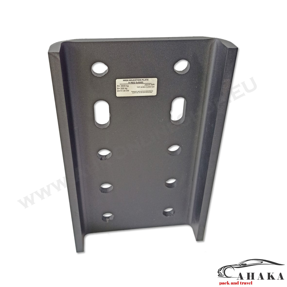 AHK adapter plate - height adjustment for AHK bracket (2 &amp; 4 screws - for 2 hole 90 mm &amp; 4 hole 83x56mm ball) 