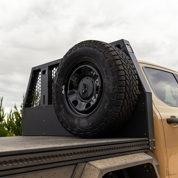 TUS-Offroad - DR2 Ersatzrad-Halter für Ladeschutzwand
