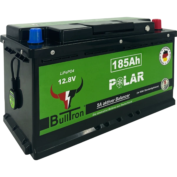 BullTron - 185Ah LiFePO4 12.8V Batterie mit Smart BMS, Bluetooth App und 5A aktiv Balancer - GPC-Offroad