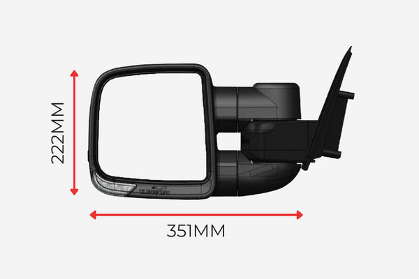 ClearView Rückspiegel Heavy Duty Toyota Hilux N90 (ab 2025+) - COMPACT
