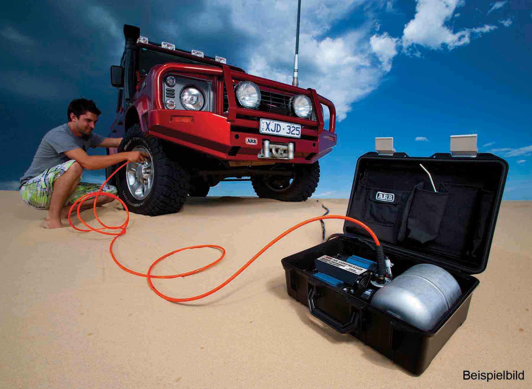 ARB-Doppelkompressor 12/24V, inkl. Zubehör, 6m Schlauch und 4l Tank - GPC-Offroad