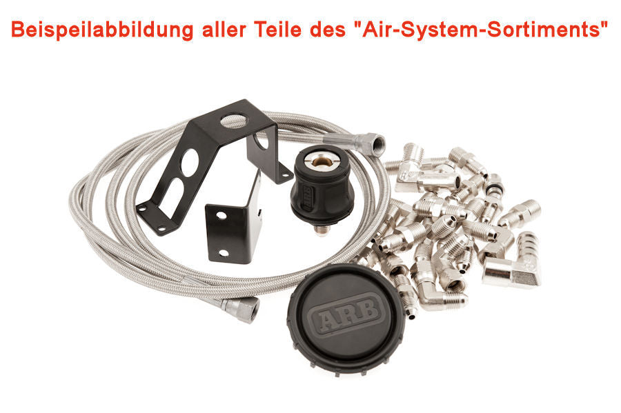 ARB Stahlflexschlauch - 30cm mit JIC-04(W) - JIC-04(W) Gewinde