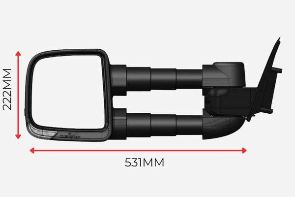 ClearView Rückspiegel Heavy Duty Toyota Hilux N90 (ab 2025+) - COMPACT