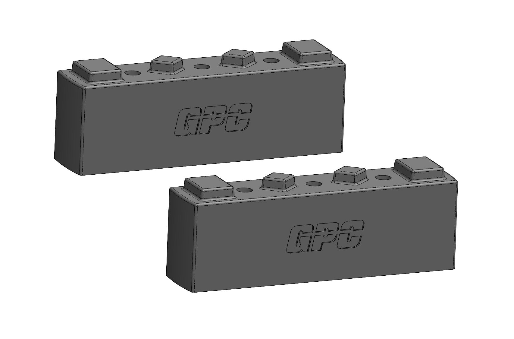 GPC-Offorad - Distanz/Adapterstücke (10/20/40mm) für RHINO-RACK™  RLT600 Füße´ (2 Stück) - GPC-Offroad
