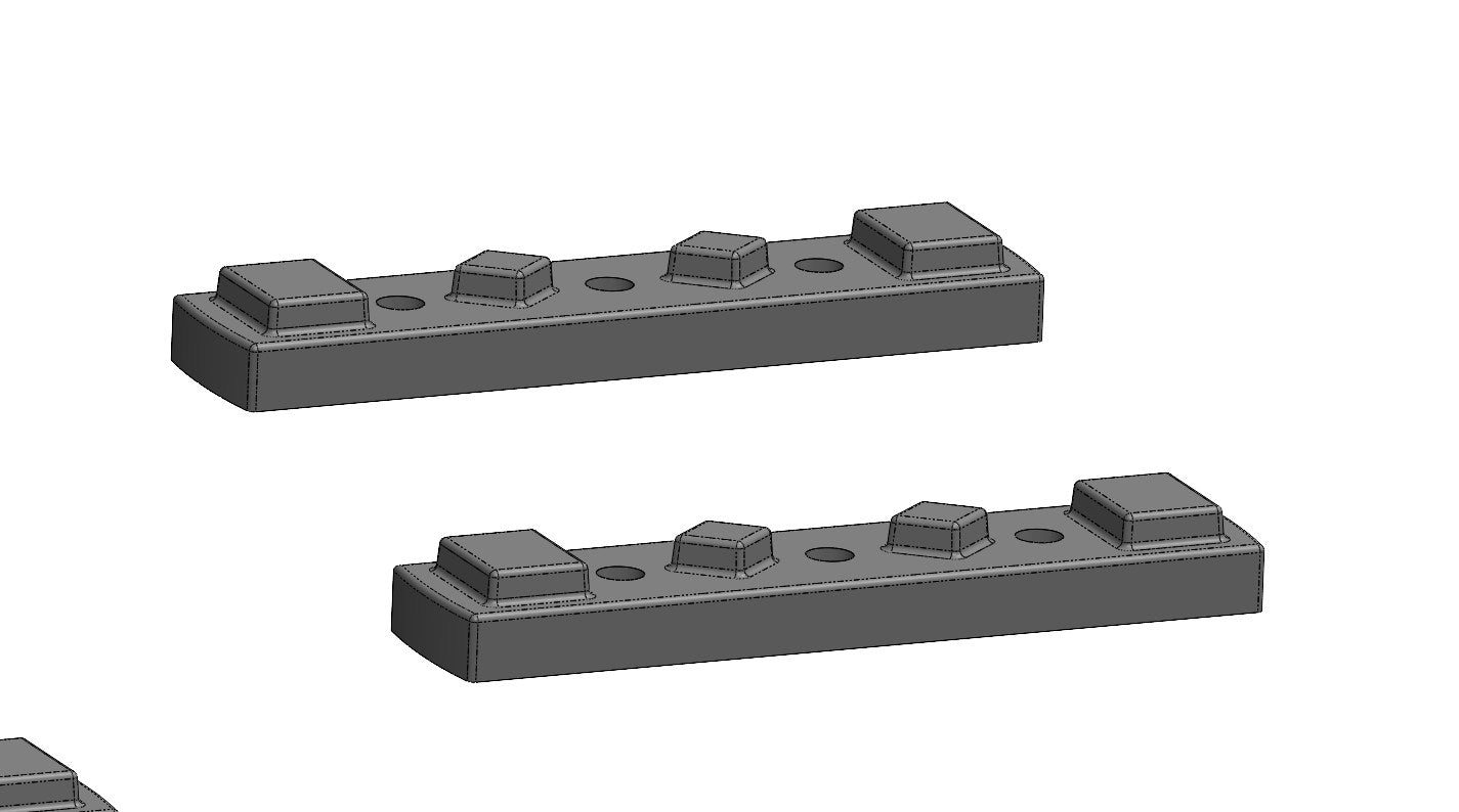 GPC-Offorad - Distanz/Adapterstücke (10/20/40mm) für RHINO-RACK™  RLT600 Füße´ (2 Stück) - GPC-Offroad