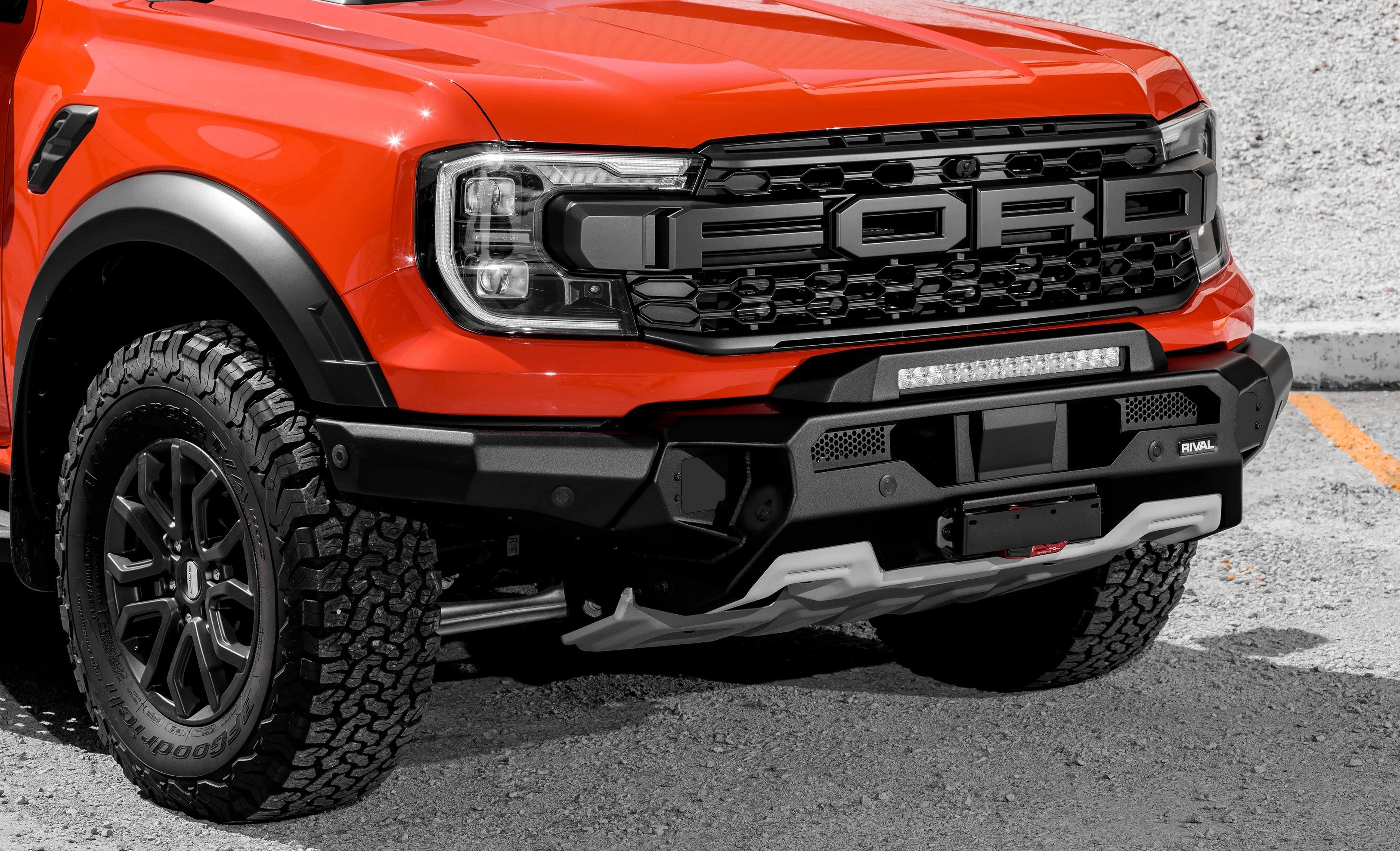 RIVAL4x4 Alu HD-Seilwindenstoßstange für Ford Ranger Raptor Next-Gen 2022+ - GPC-Offroad