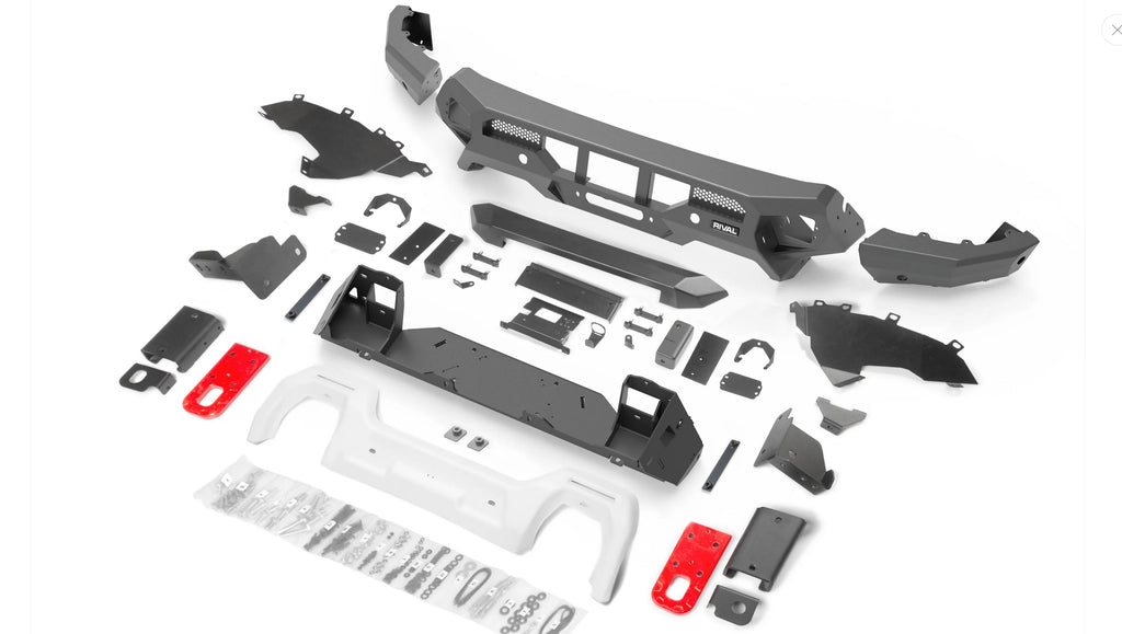 RIVAL4x4 aluminum HD winch bumper for Ford Ranger Next-Gen 2022+