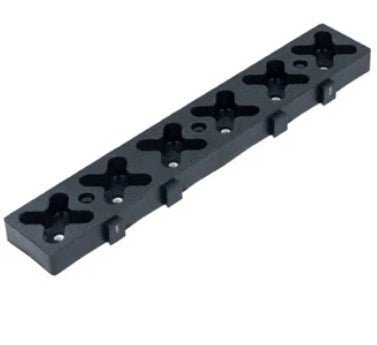 2"x12" Tmat Interlocking MIT Ablaufbohrung Strip (2er Set)