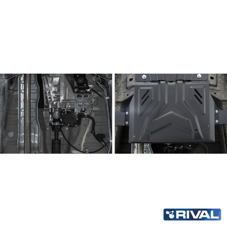 RIVAL4x4 Verteilergetriebe Unterfahrschutz Fiat Fullback 2016-2020; Mitsubishi L200 2015-2019; 2018-2023; Pajero Sport 2016-2021; 2021-; 2,4 l. / Dieselkraftstoff; 3 l. / Benzin