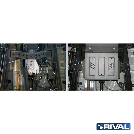 RIVAL4x4 Verteilergetriebe Unterfahrschutz Fiat Fullback 2016-2020; Mitsubishi L200 2015-2019; 2018-2023; Pajero Sport 2016-2021; 2021-; 2,4 l. / Dieselkraftstoff; 3 l. / Benzin