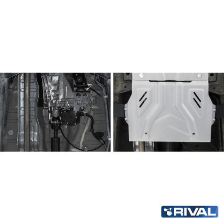 RIVAL4x4 Verteilergetriebe Unterfahrschutz Fiat Fullback 2016-2020; Mitsubishi L200 2015-2019; 2018-2023; Pajero Sport 2016-2021; 2021-; 2,4 l. / Dieselkraftstoff; 3 l. / Benzin