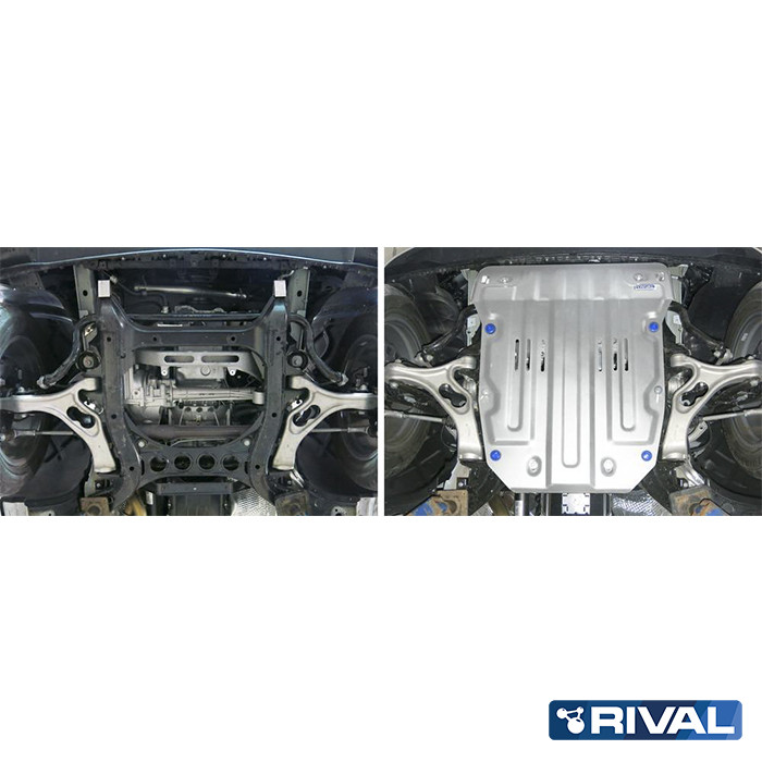 RIVAL4x4 Motor- u. Verteilergetribeschutz für VW Touareg Gen I / II (2003-2018)