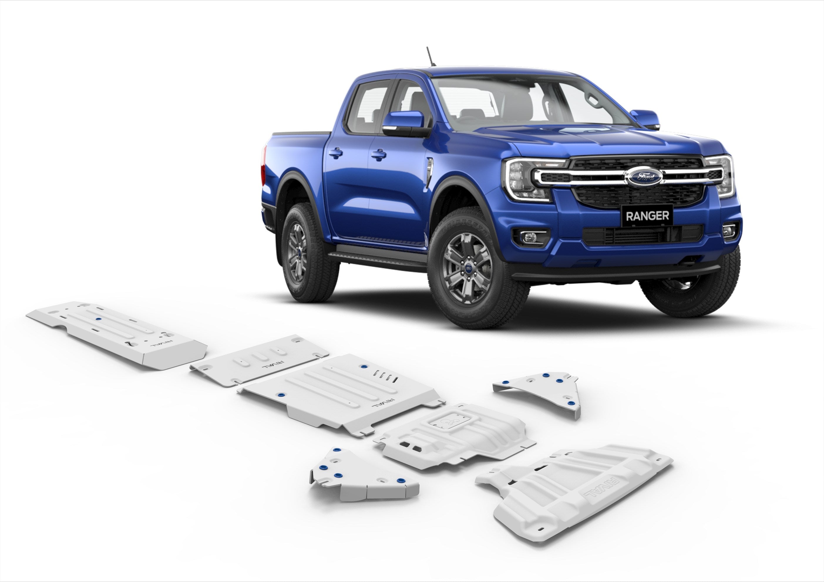 RIVAL4x4 underrun protection complete for Ford Ranger (Next-Gen, PX4 from 2022-)