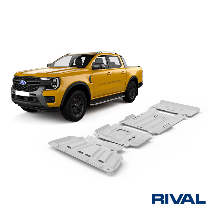 RIVAL4x4 Unterfahrschutz komplett für Ford Ranger (Next-Gen, PX4); VW Amarok ab 2022-