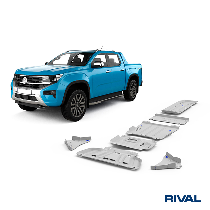 RIVAL4x4 Unterfahrschutz komplett für Ford Ranger (Next-Gen, PX4); VW Amarok ab 2022-