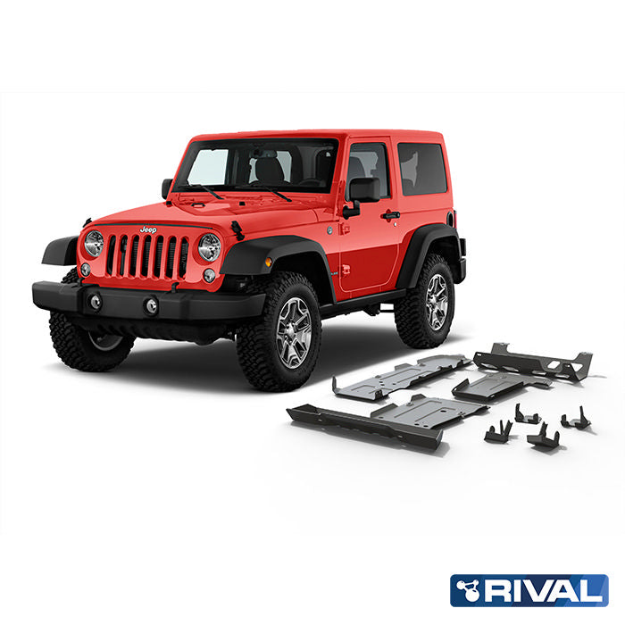 RIVAL4x4 aluminum underbody protection set for Jeep Wrangler JL