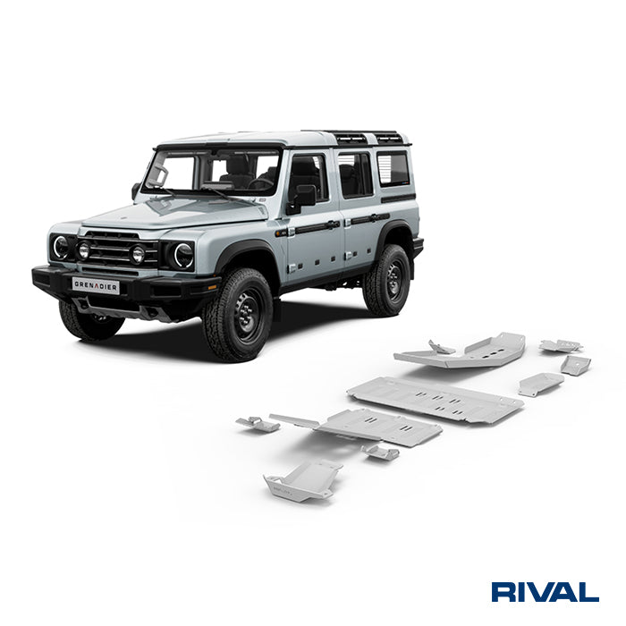 RIVAL4x4 Unterfahrschutz komplett (5 Teilig) für Ineos Grenadier 4WD ab 2023- (3.0V6, 3.0TD) - GPC-Offroad