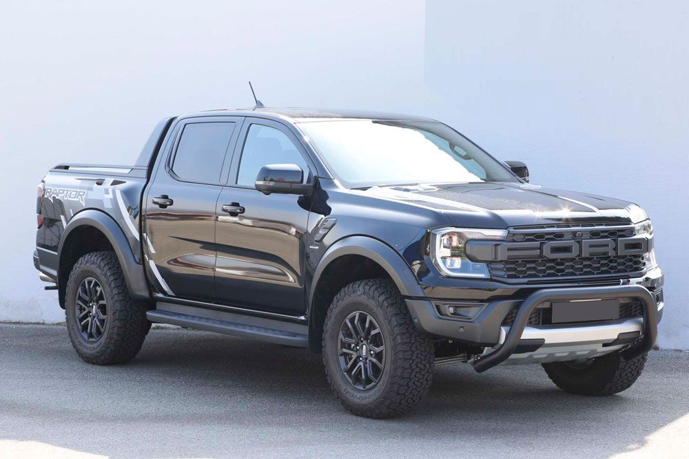 Ford Ranger Raptor front protection bar black matt stainless steel 76mm (from 2023-) 