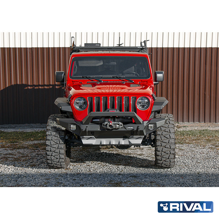 RIVAL4x4 Alu HD-Seilwindenstoßstange für Jeep Wrangler JK, JL, Gladiator